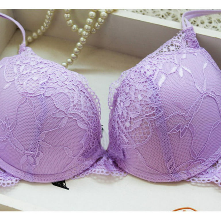 Sexy Push Up Bra Sets,Elegant Lace Embroidery Bra+brief Set,36 38 40 42 ABC  Cup Bra And Panty Seduction Of You Bralette