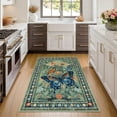 thumbnail image 6 of Lahome Decor 3'x5' Butterfly Bedroom Rug,Area Rugs 3x5ft Rugs for Entryway. Non-Slip Washable Rugs Stain Resistant Boho Floral Rug Low-Pile Throw Rug for ‎‎Living Room Office,Green, 6 of 10