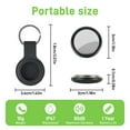 thumbnail image 6 of 4PCS Air Tracker Tag, Item Finder Bluetooth Smart Tracker Tags Works with Find My App (iOS Only), Tracker for Keys, Luggage, Bags, Wallets, Pet, Gifts (Black, with Silicone Cases), 6 of 7