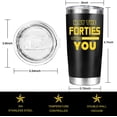 thumbnail image 2 of 40th Birthday Gifts for Men,Gifts for Women Turning 40 - 1981 Birthday Gifts for Men,40th Birthday Decorations for Men- 40 Year Old Gifts for Men, Him, Her, Husband, Wife, Dad, Mom - 20 Oz Tumbler, 2 of 6