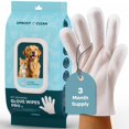 thumbnail image 1 of Guantes de limpieza para mascotas Uproot Clean QuickClean, 20 unidades, 1 of 8