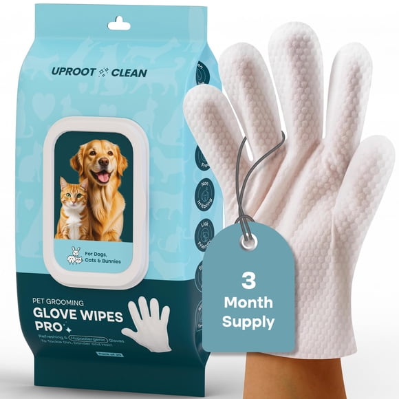 Guantes de limpieza para mascotas Uproot Clean QuickClean, 20 unidades