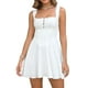 thumbnail image 1 of Vestido URYIAO para mujer, encaje, casual, casual, blanco, talla XS, 1 of 6