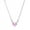 Pink, variant on Naierhg Women Necklace Elegant Temperament Hypoallergenic Gift Fashion Jewelry Shiny Faux Crystal Heart Pendant Ladies Clavicle Necklace for Dating