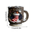 thumbnail image 3 of cpengpj Christmas Magic Ceramic Crackle Mug with Unique Crackled Finish, Microwave and Dishwasher Safe, 16oz Large Capacity Holiday Coffee Cup for Cocoa, Tea, Festive Gift for Family and Friends, 3 of 8
