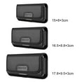 thumbnail image 6 of HAWEEL 4.7 inch Nylon Cloth Phone Belt Clip Horizontal Carrying Pouch with Card Slot, 6 of 8