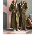 thumbnail image 5 of fheaev Robes For Women Classic Unisex Premium Cotton Warm Thick And Fleece Night Gown Plush Long Terry Clothes Household Sashes Clothes Flannel Warmth Beibei Fleece Bathrobe Long Pajamas, 5 of 7