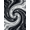 Black, Pattern 1, variant on ODIKA 4'x6' Machine Washable Non-Slip Area Rug, Abstract Black High Traffic Rug, Black, 1127680
