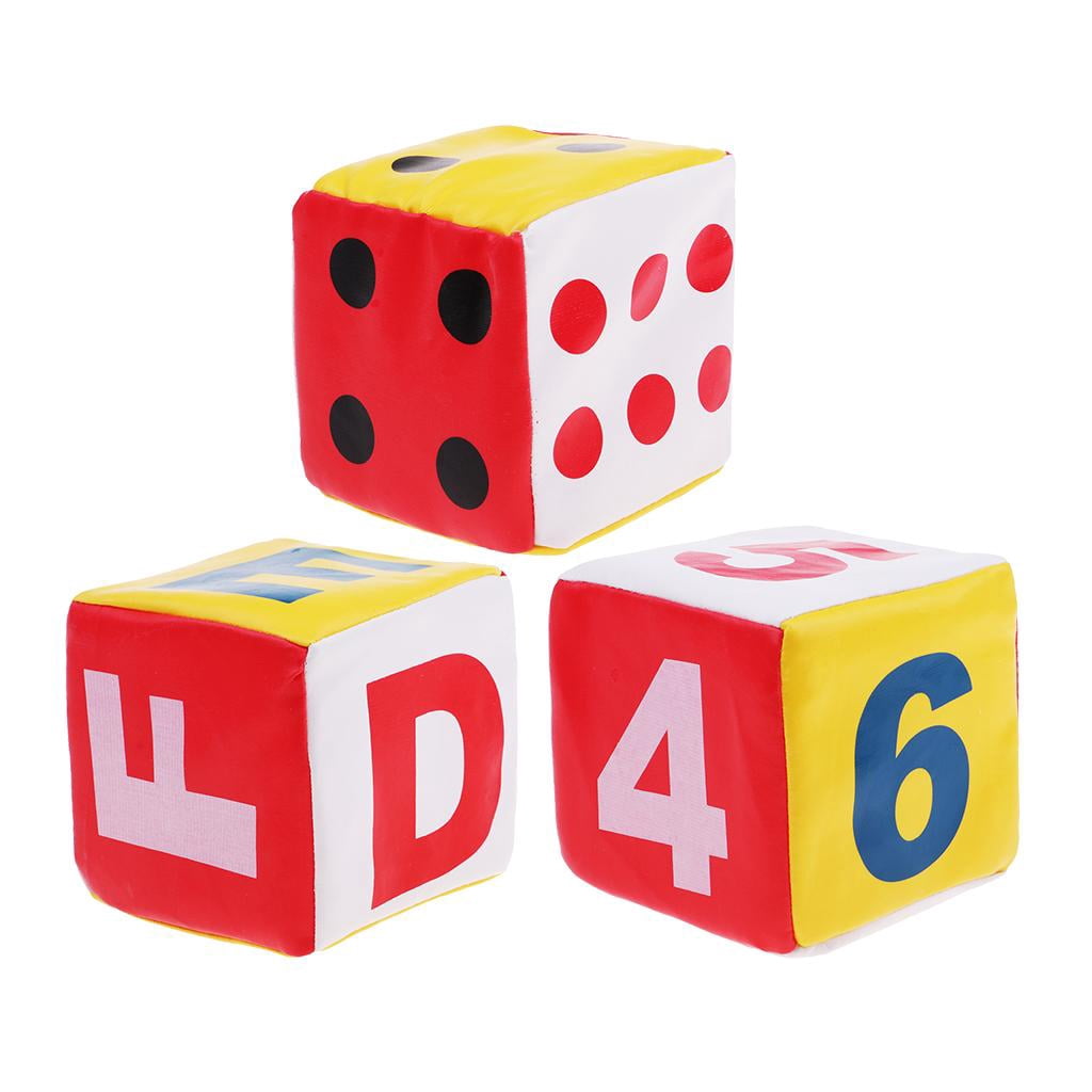 10cm Soft Sponge Dice Foam Dice Playing Spot Dice for Educational 1-6 Spots  - Walmart.com