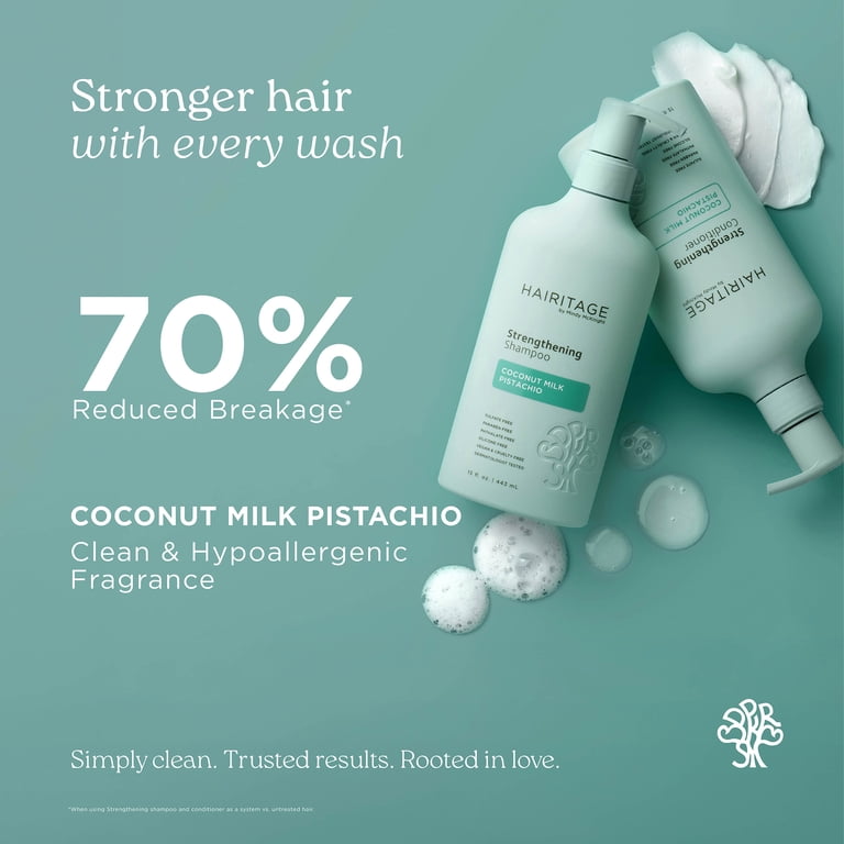 Hairitage Coconut Milk Pistachio Strengthening Shampoo for Dry