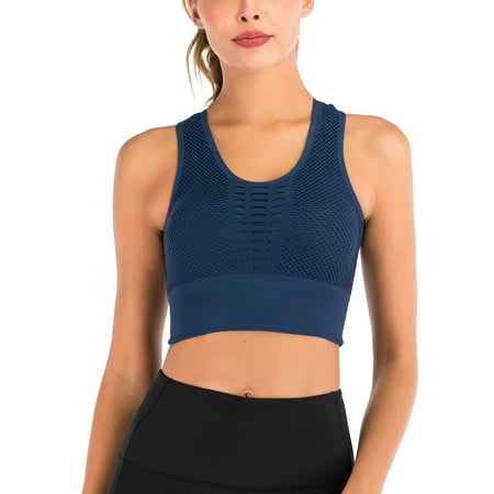 

KingShop Bra Sports Bra Seamless Bra Tube Top Workout Bra Medium Support Fitness Bra