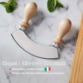 thumbnail image 4 of Classic Cuisine 5.6” Stainless Steel Mezzaluna Knife with Double Handles, 4 of 6