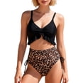 thumbnail image 1 of Plus Size Bathing Suit Sets,Plus Size Tankini Swimsuit Floral Print High Waist Bikini Bottom Two Piece Swimwear For Comfortable Swim, 1 of 4