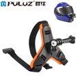 thumbnail image 3 of PULUZ Motocicleta Casco Cámara deportiva Montaje Motorbike Video Grabadora Chin Strap Soporte de lanzamiento rápido Reemplazo para Gopro Orange Eigraketly EL014483-03B, 3 of 7