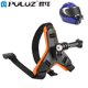 thumbnail image 3 of PULUZ Motocicleta Casco Cámara deportiva Montaje Motorbike Video Grabadora Chin Strap Soporte de lanzamiento rápido Reemplazo para Gopro Orange Eigraketly EL014483-03B, 3 of 7