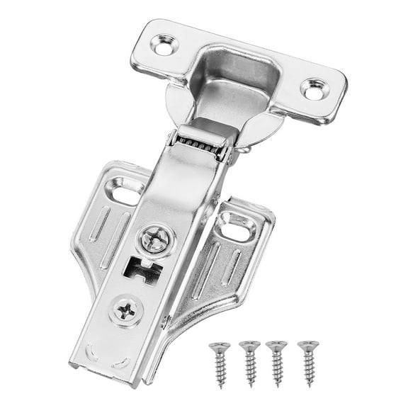 VEVOR Cabinet Hinges, 50 Packs Full Overlay Kitchen Cabinet Door Hinges, 100 Degree Opening Angel Soft Close Concealed Cupboard Hinges for Framed   Frameless Cabinet Type, with Mounting Screws