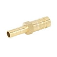 thumbnail image 4 of Uxcell 10mm to 6mm Straight Connector Adaptor Brass Barb Hose Fitting 2 Pack, 4 of 6