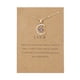 thumbnail image 1 of Xihbxyly oferta de hoy Collar con colgante de estrella y piedra natal de mes nuevo, tarjeta de papel, aleación de diamantes, 1 of 1