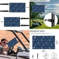 thumbnail image 6 of XYZCANDO Bohemian Turtle 4pcs Golf Cart Seat Covers Golf Cart Steering Wheel Covers 2pcs Golf Cart Flags Easy to Install 2 Person Seats Golf Cart Blanket Steering Wheel Protector Small Flag Blue, 6 of 7