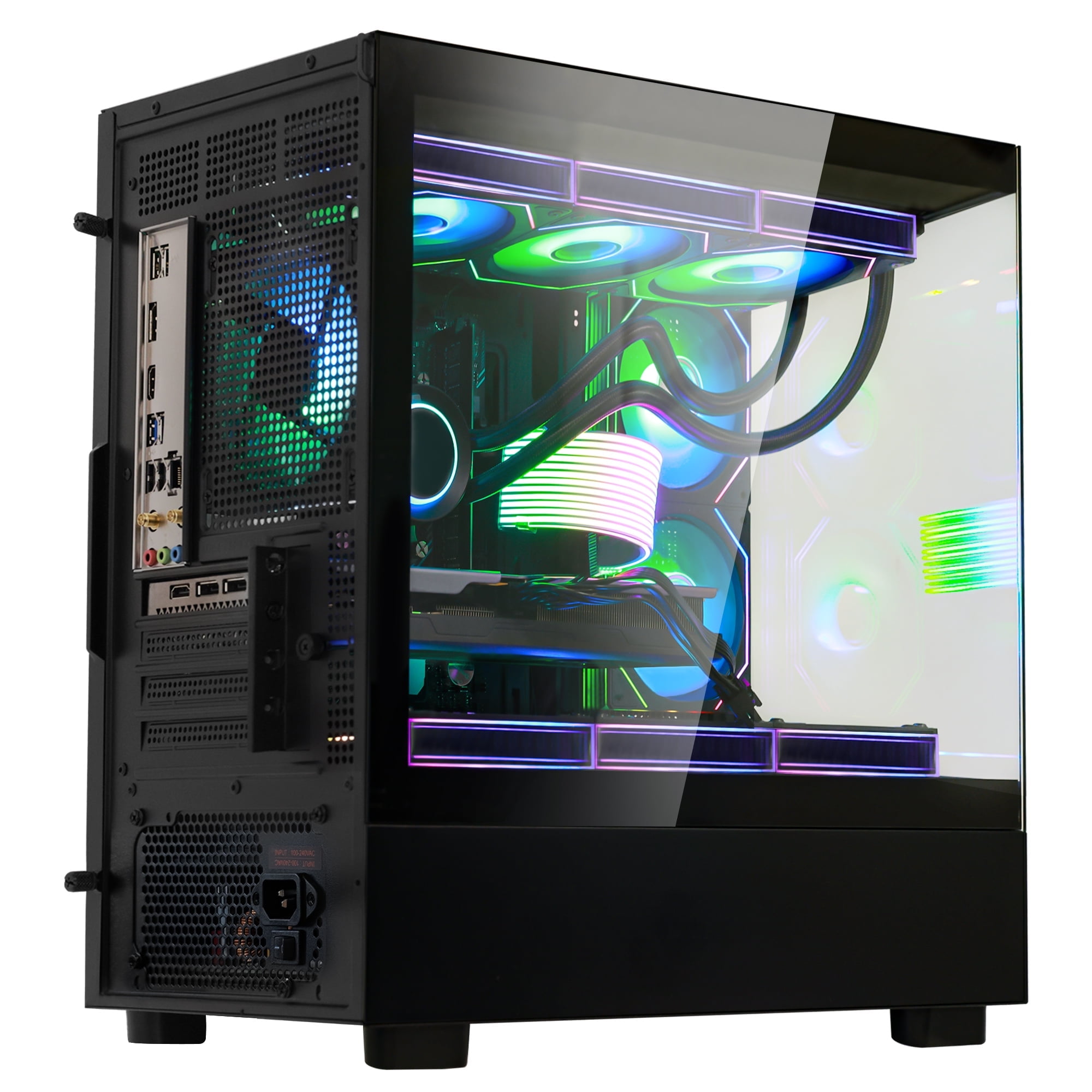 Hoengager Ocean Park Gaming PC-AMD Ryzen 7 5700X3D 8-Core 3.0 GHz