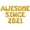 Gold, variant on Letter & Number Balloons - AWESOME SINCE 2021 16" Inch Alphabet Letters Foil Mylar Balloon Birthday Party Banner (Black)