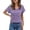 Purple, variant on Womens Shirt Short Sleeve V Neck Perfect Wear Petite Tops for Women,Khaki,M