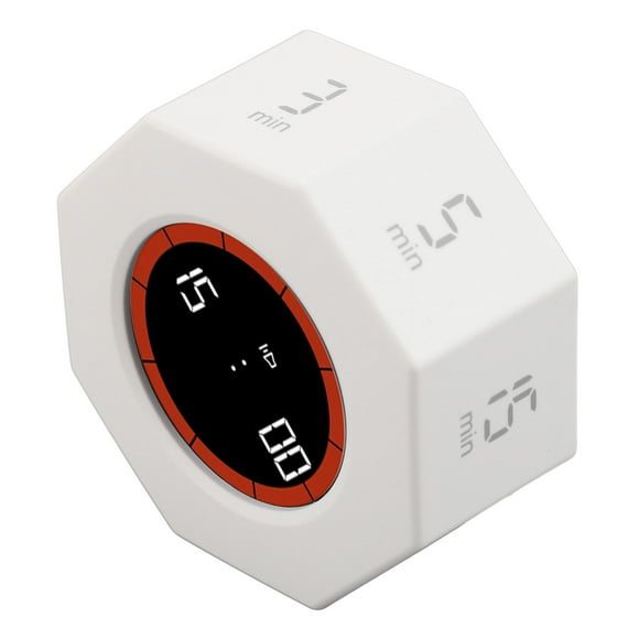 Pomodoro Timer, Flip Timer, Desk Productivity Cube Timer with 1 3 5 15 30 60 90 Minute Presets, Time Management for Classroom Cooking Studying Working