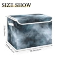 thumbnail image 5 of Yayeee Collapsible Cube Storage Bin with Lid Fabric Closet Decorative Basket with Handles, Watercolor Sky Pattern, 5 of 7