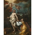 thumbnail image 2 of Francesco Solimena 15x18 Black Ornate Wood Framed Double Matted Museum Art Print Titled - Noli and Rangere, 2 of 5