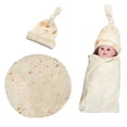 thumbnail image 3 of Manta y gorro realistas para bebé, gorro, gorro, manta Shower, bebé burritos Baoblaze Manta de franela, 3 of 8