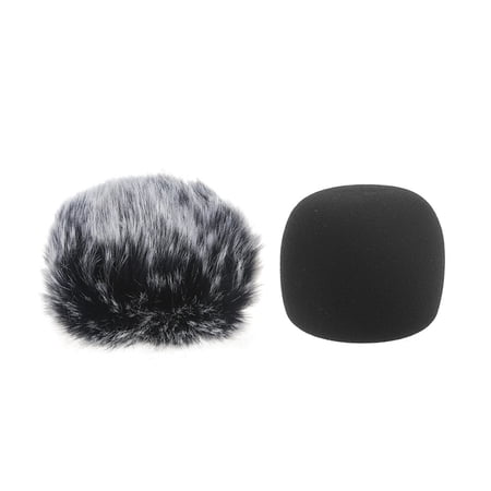 UNTERING Furry Windscreen Muff Cover Foam Filter Microphone Windproof Cover for Zoom H1 Recorder Mic Spare Parts