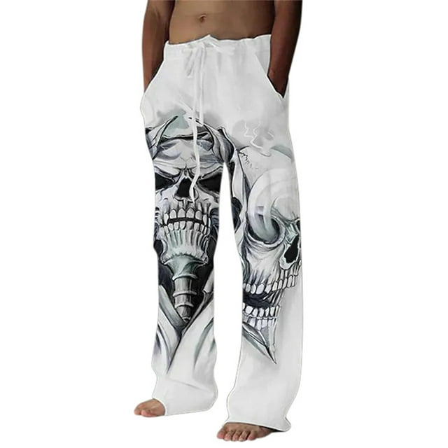 Men's Sweatpants Pants Soft Men Men's Open Leg Pant with Pockets Comfy Loose Fit Wide 6 Memory Foam Leg Trousers Sports Running Men Stretch Pants Jogger Pants Drawstring
