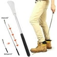 thumbnail image 3 of Long Handled Shoe Horn 12 inch to 25 inch, LINKPAL Adjustable Expander Shoe Lifter, Stainless Steel Telescopic Shoehorn for Men Women Kids Seniors Elder Pregnant, 3 of 6