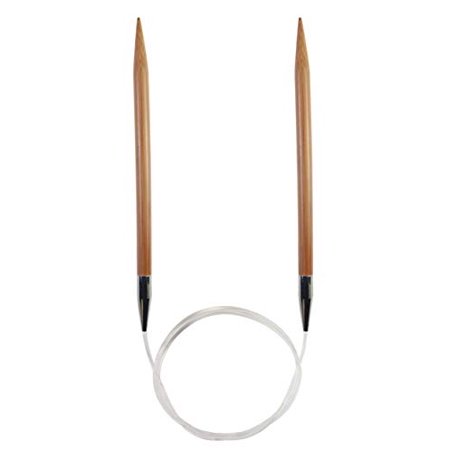 UPC: 0812208022988 | ChiaoGoo Circular 24 inch (61cm) Bamboo Dark Patina Knitting Needle Size US 8 (5mm) 2024-8