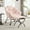 Pink + Steel + Cotton, variant on Holaki 37.4" Lazy Chair with Ottoman,Modern Lounge Accent Chair with Armrests and a Side Pocket, Leisure Upholstered Sofa Chair Reading Chair with Footrest for Small Space,Corner Chair