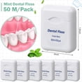 thumbnail image 2 of Hilo Dental de Viaje con A (Paquete de 60 Unidades, 50 M Cada ), Color . Cuidado Bucal y Protección., 2 of 5