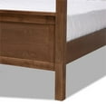 thumbnail image 6 of Bowery Hill Modern Wood King Size Platform Canopy Bed in Walnut Brown, 6 of 8