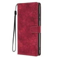 thumbnail image 2 of Leather For Samsung Galaxy S26 Ultra 5G Case Cherry Blossom Embossed Flip Wallet Leather Case with Card Holder Magnetic Closure Shockproof Kickstand Protective Phone Cases Cover,Red, 2 of 8