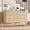 5-Natural Oak, variant on FANRAL 7 Drawers Dresser for Bedroom,Wood Modern Chest of Drawers with X-Shaped Sturdy Base,Black Dresser