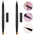 thumbnail image 1 of ADDHAT 2Ud Brochas Dobles Retráctiles Para Maquillaje Versátiles Con Mango Negro Duradero, 1 of 7