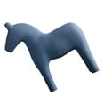 thumbnail image 2 of Hand Painted Swedish Wooden Horse Figurine Colored Horse Sculpture Small Horse Statues Scandinavian Wedding Gifts Home Desk Topper Decor Blue L, 2 of 9