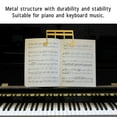 thumbnail image 3 of Music Page Holder, Sheet Music Clip Metal Note Pattern Delicate Music Book Clip Page Holder For Piano Guitar, 3 of 8