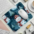 thumbnail image 2 of Snowman Gaming Mouse Pad Desk Mat, Square 8.3x9.8 Inch Non-Slip Rubber Bottom Printed Design for Office and Gaming, 2 of 6