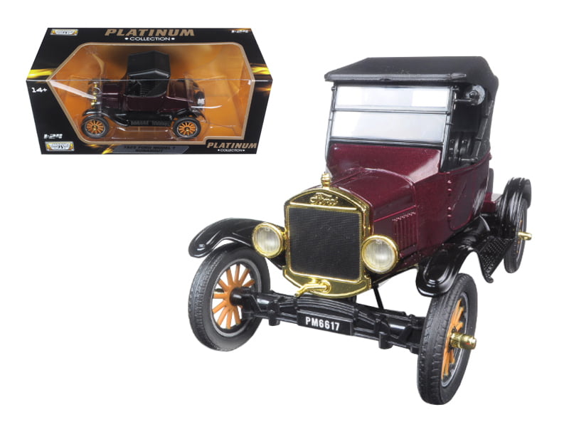 1925 FORD MODEL T TOURING RED 1:24 DIECAST MODEL CAR BY MOTORMAX 79328 