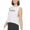 thumbnail image 2 of Calvin Klein Performance Womens Muscle Tank White L, 2 of 3
