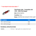 thumbnail image 2 of Third Brake Light - Compatible with 1995 - 2003 Ford Ranger 1996 1997 1998 1999 2000 2001 2002, 2 of 2