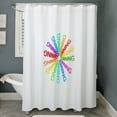 thumbnail image 3 of CafePress - Rainbow Wheel Of Learning - Unique Fabric Shower Curtain 70" x 72", 3 of 3