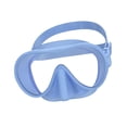 thumbnail image 1 of Máscara de buceo Snorkel Máscara de natación Ligera Visión amplia Portátil Correa ajustable Azul claro, 1 of 8
