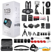 GoPro HERO13 Black Waterproof Action Camera with 5.3K HDR Video, 27MP Photos, 64GB Card and 50-Piece DigiNerds Accessory Kit