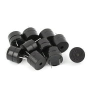 3V/5V 12mm Dia Electronic Alarm PCB Panel Mounting Piezo Buzzer Sounder 10Pcs